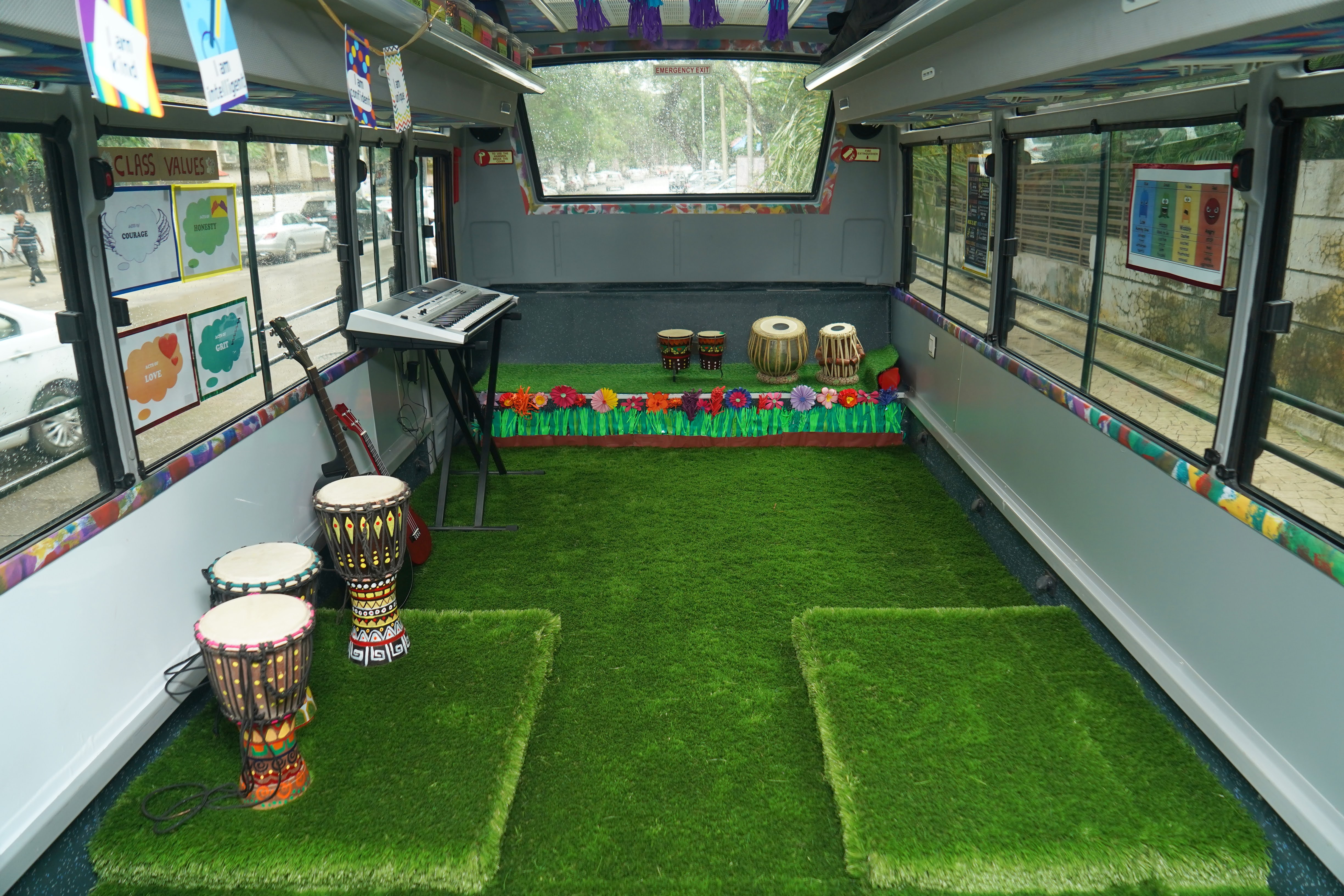 Artwork on the bus